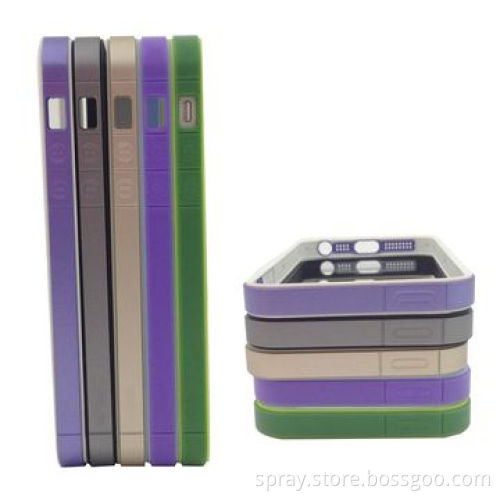 Dual injection, two-tone colored PC frame case for iPhone 5S